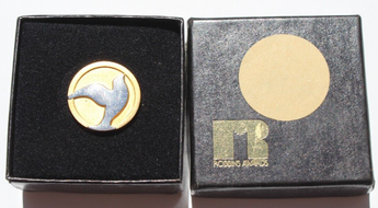 Vtg Robbins Awards Bird Dove Pendant South Coast Air Quality Lapel Pin Tac