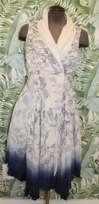AM:PM Modi Women's Dip Dyed Wrap V-Neck Flowy Summer Dress W/ Pockets 8