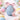 New Large Resin Blue Cameo Holiday Decorative Easter Egg W/ Large Pink Bow
