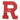 Vtg Varsity Letterman's Embroidered Cardigan Patch "R" Baseball Red & White