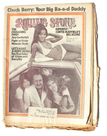 Vtg Nov 23, 1972 Rolling Stones No. 122 Magazine Newspaper - The Crusading Pimp