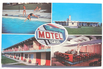 Vintage 1960's GRAN-VIEW Motel & RESTAURANT New York Postcard