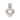 New MCM White Circle Round Modern Abstract Candle Holder Room Decor