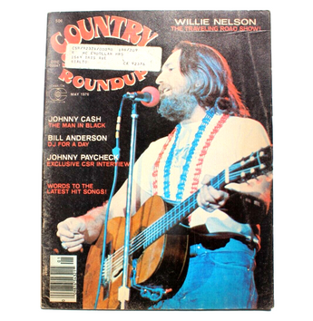 Vintage Country Roundup May 1976 Magazine - Willie Nelson Johnny Cash