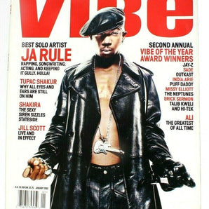 Vintage January 2002 Vibe Hip Hop R&B Magazine - Ja Rule SHAKIRA Jill Scott