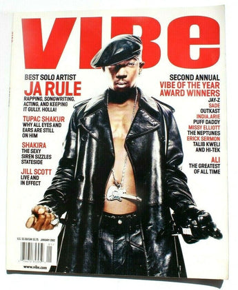 Vintage January 2002 Vibe Hip Hop R&B Magazine - Ja Rule SHAKIRA Jill Scott