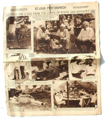 Vtg AUGUST 7, 1921 St. Louis Post Dispatch Newspaper (President Harding Henry)