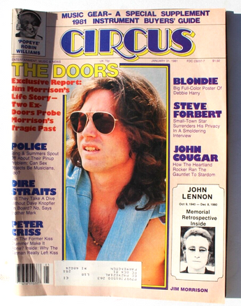 Vtg January 31, 1981 Music Circus Magazine - Blondie POLICE Sire Straits