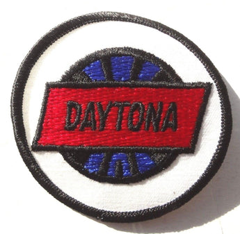 Vintage CIRCLE Nascar Daytona Races IRON ON PATCH Patch 3"