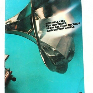 Rare Vtg New Releases For November From Atlantic Records & Custom Labels Booklet