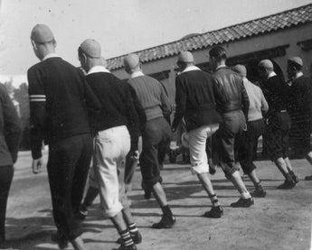 Vtg B&W 1920's - 1930's BETA PHI Frat Photo (Hazing Chant) Funny Socks Knickers