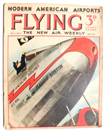 Vtg Feb 4, 1939 Flying Aviation Magazine Vol. 2 No. 19 - Modern American Airport
