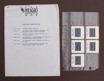 Vtg The Milagro Beanfield War Promo T.V. Film Press Kit / Lobby Card Photos