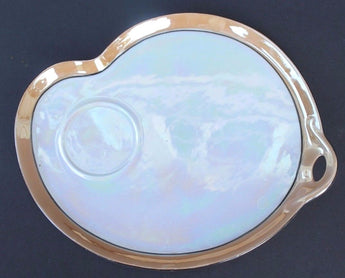 Vtg Schonwald Bavaria Oremont Luster Pearl Finish Tea Plate (Tea Set) Stamped 22