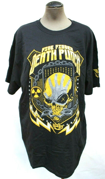 Five Finger Death Punch Demon Inside (5FDP) Gold Men's Graphic T-shirt Tee - XL