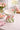 New Pink Tulip Flower Ceramic Raised Tilted Cat Small Dog Pedestal Bowl