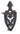Vtg Antique Miniature WILTON (Stamped) Cast Iron Sad Iron Footed Trivet Rest 2
