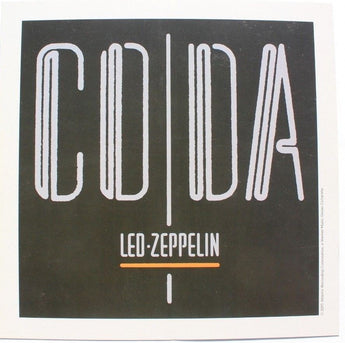 New 2015 Led Zeppelin CODA Lithograph Promo Poster 8" x 8"