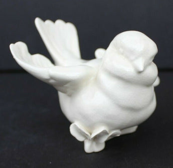 Vtg MCM CALIFORNIA CA Pottery - Kay Finch White Love Bird Animal Figurine #68