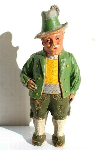 Vintage German Compressed Saw Dust Man FIGURINE Composite Wood Germany