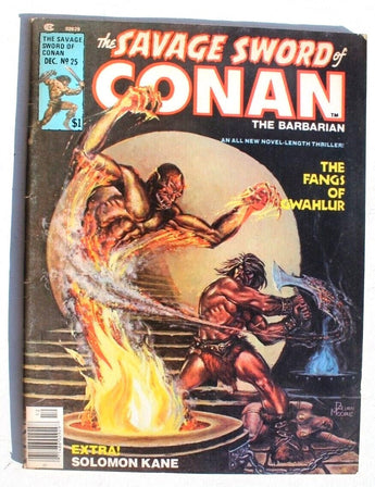 Vintage 1977 The Savage Sword Of Conan The Barbarian volume 1 No. 25 COMIC