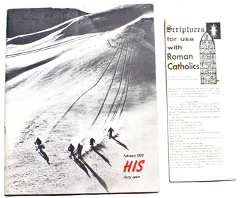 Vintage February 1959 HIS Iner-Varsity Christian Fellowship Magazine