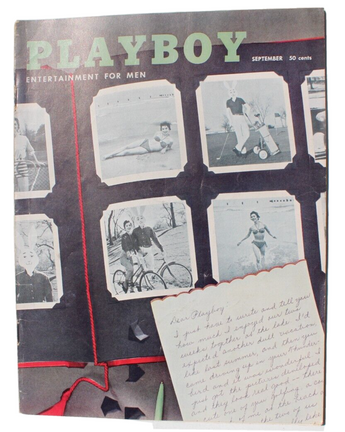 Vtg September 195 Playboy Magazine Vol. 3 No. 9 - Dane Arden W/ Centerfold