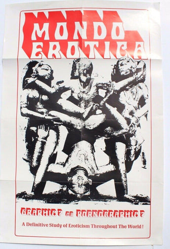 Vintage Mondo Erotica (Erotic World) Sexpolitation Graphic Pornograpic Poster
