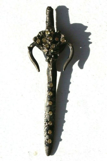 Vintage Mini / Tiny Gothic Gremlin Monster Medieval Sword Letter Opener 3" Long