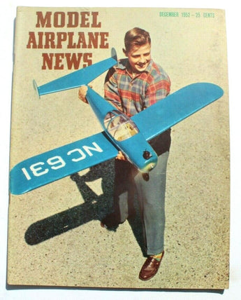 Vintage December 1952 Model Airplane News Aviation Magazine - Winnie Mae Pelican