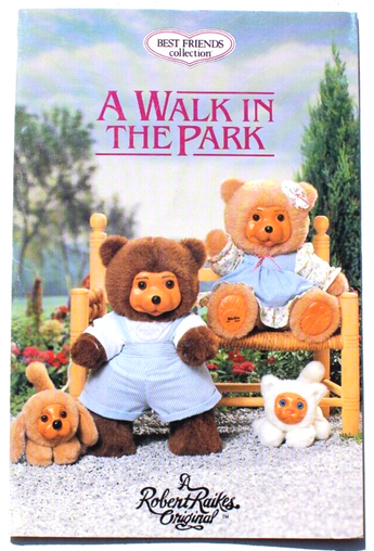 Vintage Raikes Bears A Walk In The Park Applause Pamphlet Certificate
