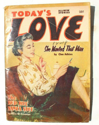 Vtg February 1957 Today's Love Vol. 20 No. 5 (The Red Hot Santa Suit) Magazine