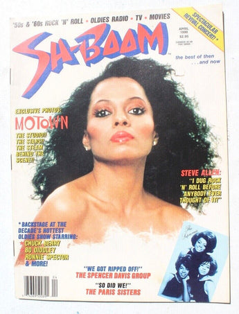 Vintage Sh-Boom April 1990 Rock and Roll Music Magazine - Motown The Supremes