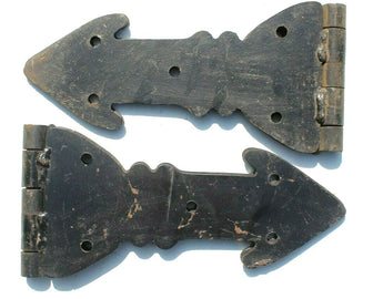 Vintage Large Cast Iron Industrial Rustic Shabby Chic Barn Door Gate Hinge