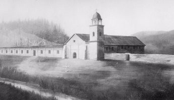 Vtg 1791 El Camino Real California Mission Santa Cruz (Father Lasuen) Photo #878