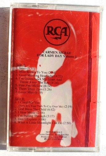 Sealed Carmen Mcrae (For Lady Day) Volume 1 RCA Cassette Promo