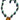 Orange Amber Three Stone Pendant Chain Handmade Crafty Necklace