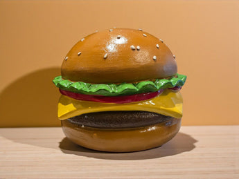 New Large Fake Faux Food CHEESEBURGER Deluxe Deli Display Stage Movie PROP