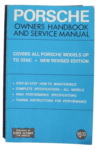 Vtg 1967 PORSCHE 356C Owners Handbook & Service Manual Clymer Publications