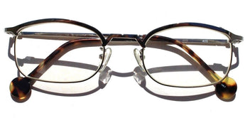 New Vtg 1995 L.A. Eyeworks Retro Abstract Eyeglasses - Silver AKIO 405