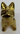 New MCM Retro Gold Ceramic French Bulldog Statue Figurine Room Decor