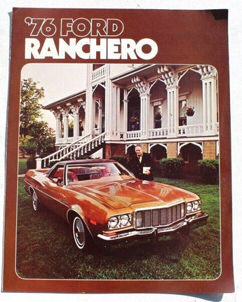 Vintage 1976 Ford Ranchero OEM Dealer New Car Sales Brochure NOS