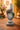 New Black & White Craved Etched India Buddha Peace Sign Hand Sculpture Figure