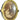 RARE Antique Large Oval GOLD Victorian Wood Frame Convex Domed Bubble Glass