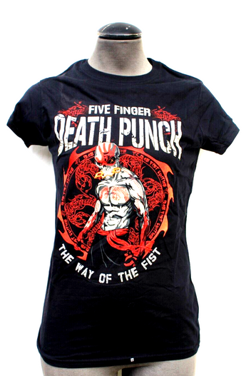 Five Finger Death Punch Demon Inside (5FDP) Women's Graphic T-shirt Tee Medium