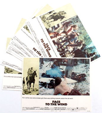 8 Vtg Face To The Wind Movie Promo T.V. Film Press Kit / Lobby Card Stills 11X14