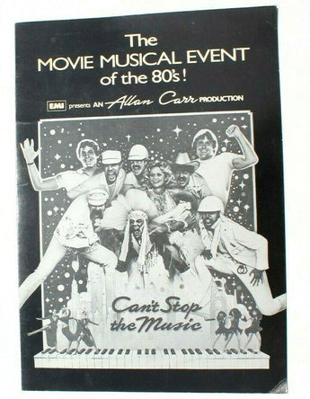 Vtg Promo Movie Theatre Advance Program Brochure - 1980 Can't Stop The Music