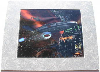 Vintage Star Trek The Next Generation U.S.S. Enterprise Chromart Chromium Print