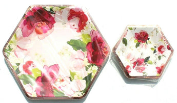 New FLORAL TEA PARTY Birthday Party Baby Shower Dinner / Dessert PAPER PLATES