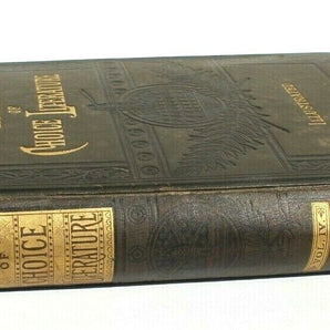 Vintage 1882 Antique The Library of Choice Literature Prose & Poetry Vol. IV